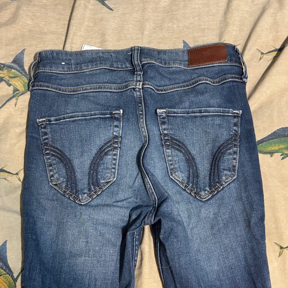 Hollister Dark Blue Straight Leg Jeans
